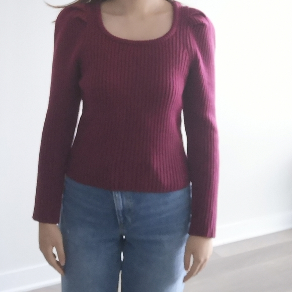 Oak and Fort puff sleeve sweater - Picture 4 of 5